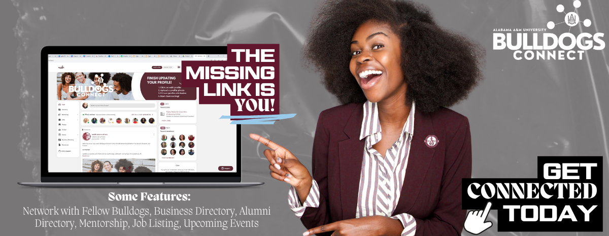 Join Bulldogs Connect Banner. Get Connect with our Alumni Network